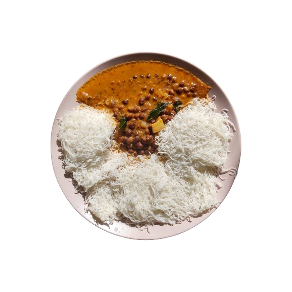 Idiyappam with Kadala Curry 3 Pcs