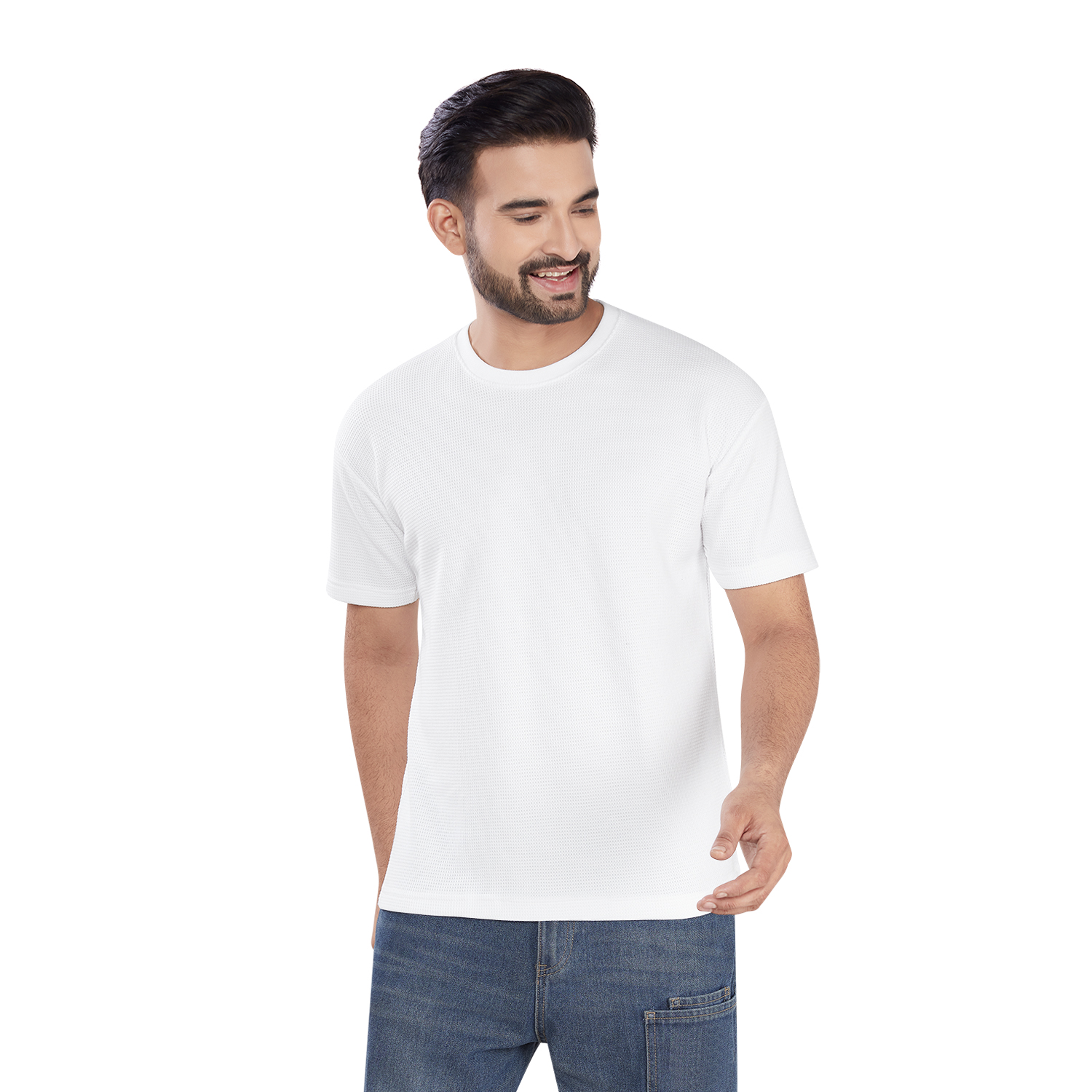 Unisex T-Shirts, 100% Cotton Waffle.