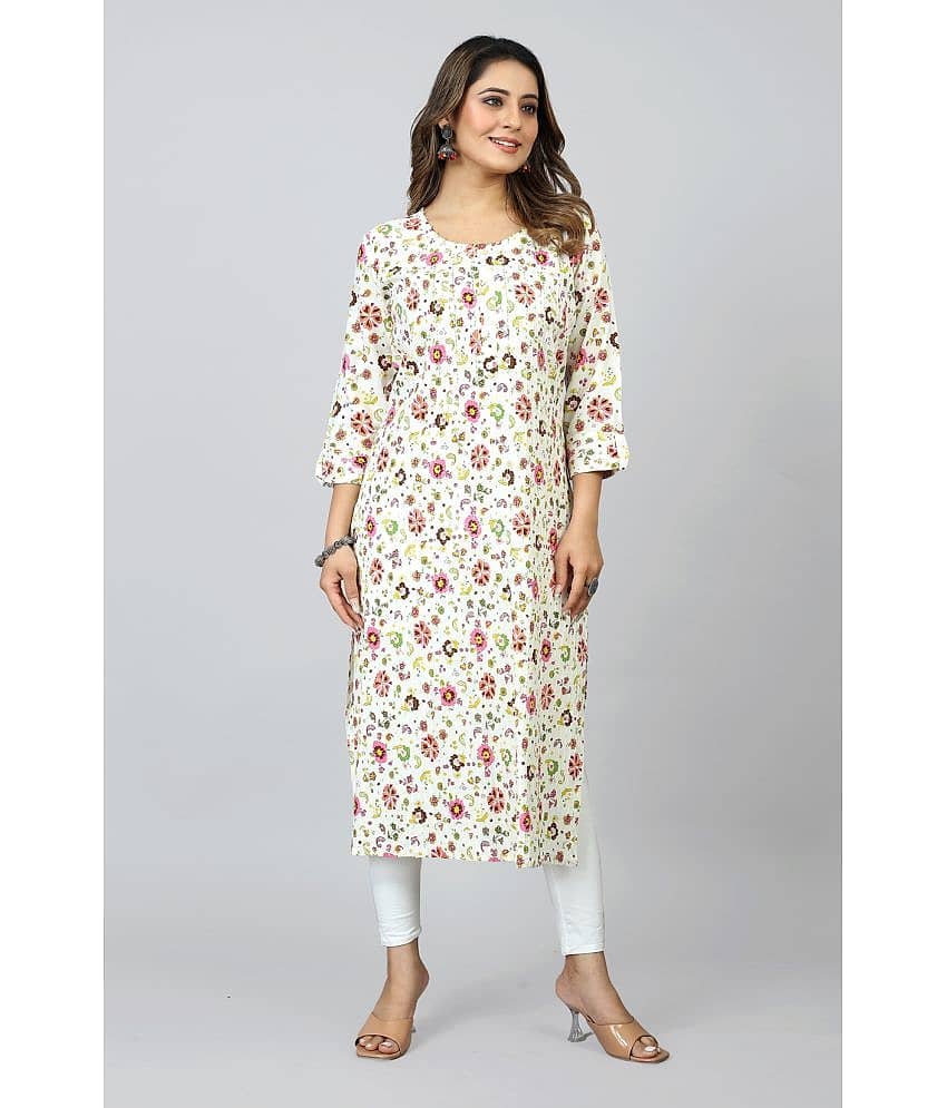 SARRAS Cotton Printed Straight Women's Kurti - Multicoloured ( Pack of 1 )