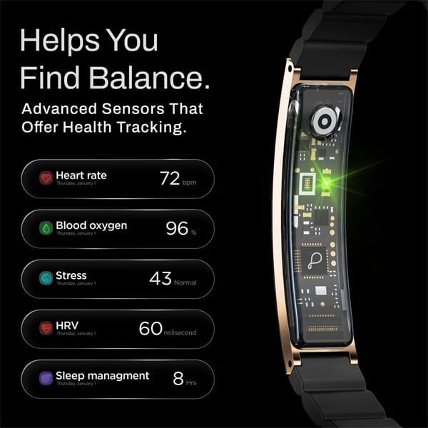 Pebble ARQ Smart Bracelet view 2