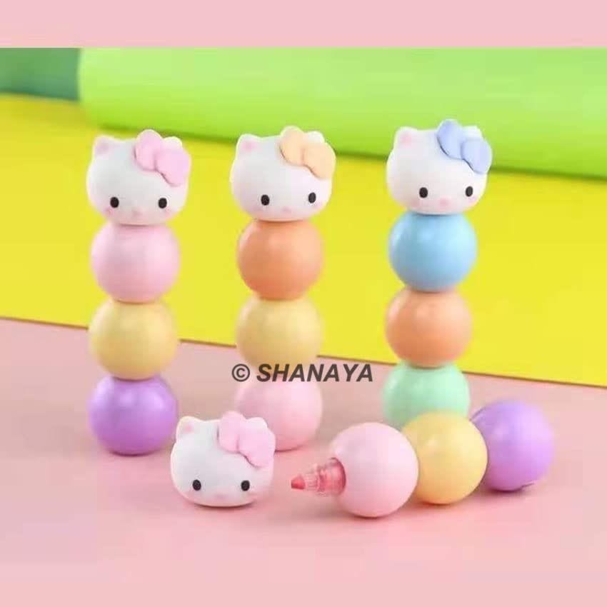 SHANAYA 3 Color Pastel Highlighter Marker Pen Stationery Return Gifts School Supplies For Girls Boys Kids (Pack Of 2 Set) view 2