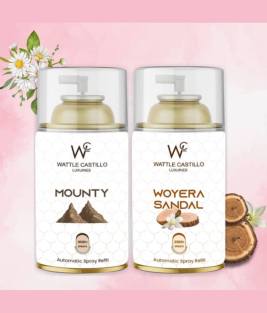 Wattle Castillo Room Freshener Refill 265ML-Mounty & woyera ( Pack of 2 )