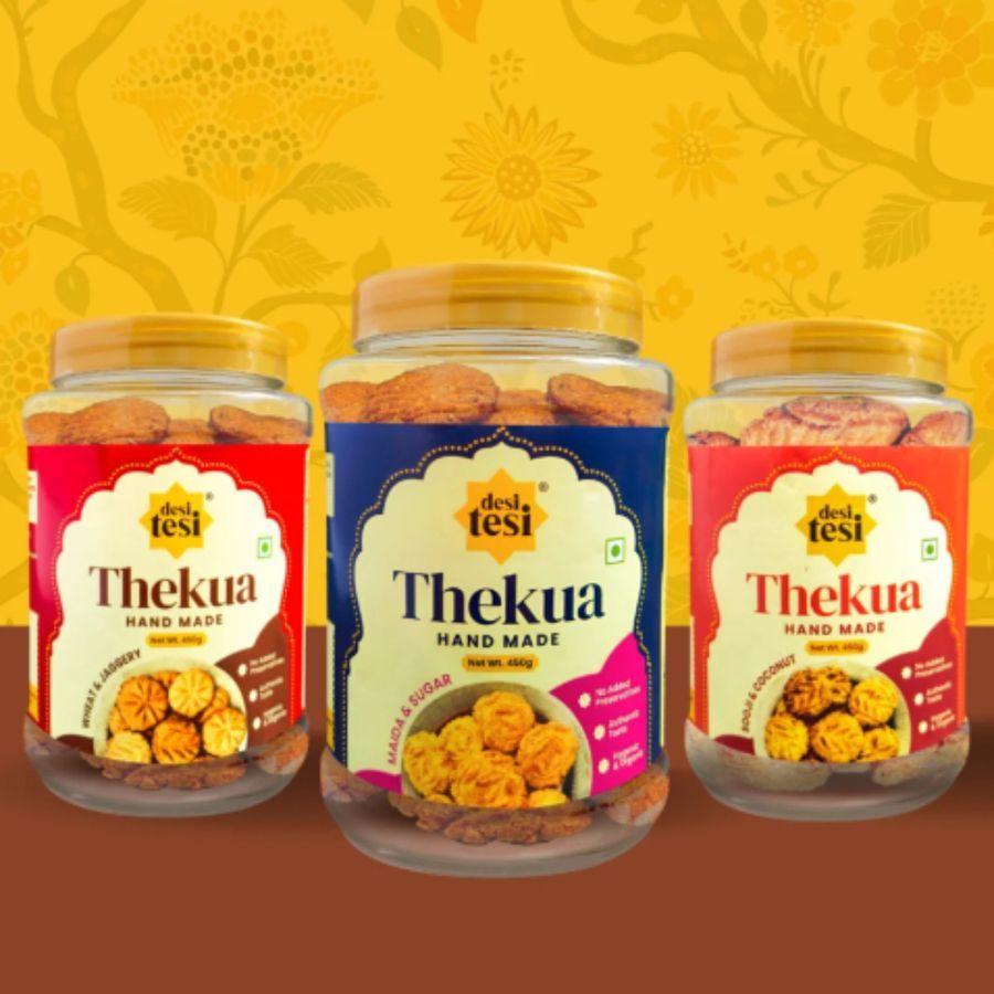 3 Flavour Combo Pack (Thekua 450g each) | Buy 1 Get 1 Free - 1350 gm