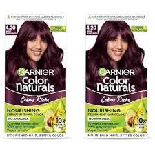 Garnier, Hair Colouring Creme, Long-Lasting Colour, Smoothness & Shine, Color Naturals, Shade: 3.16 Burgundy, 70Ml + 60G
