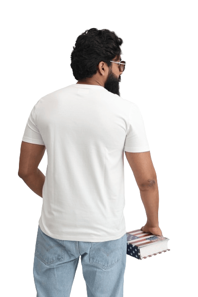 TRENDLAND Men's Pure Cotton ||180 GSM || Front Print & Back Solid || Round Neck Half Sleeve Regular Fit T-Shirt for Men (Pack of 1) view 2