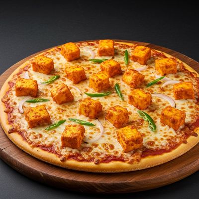 Spicy Paneer Pizza [8 inches]