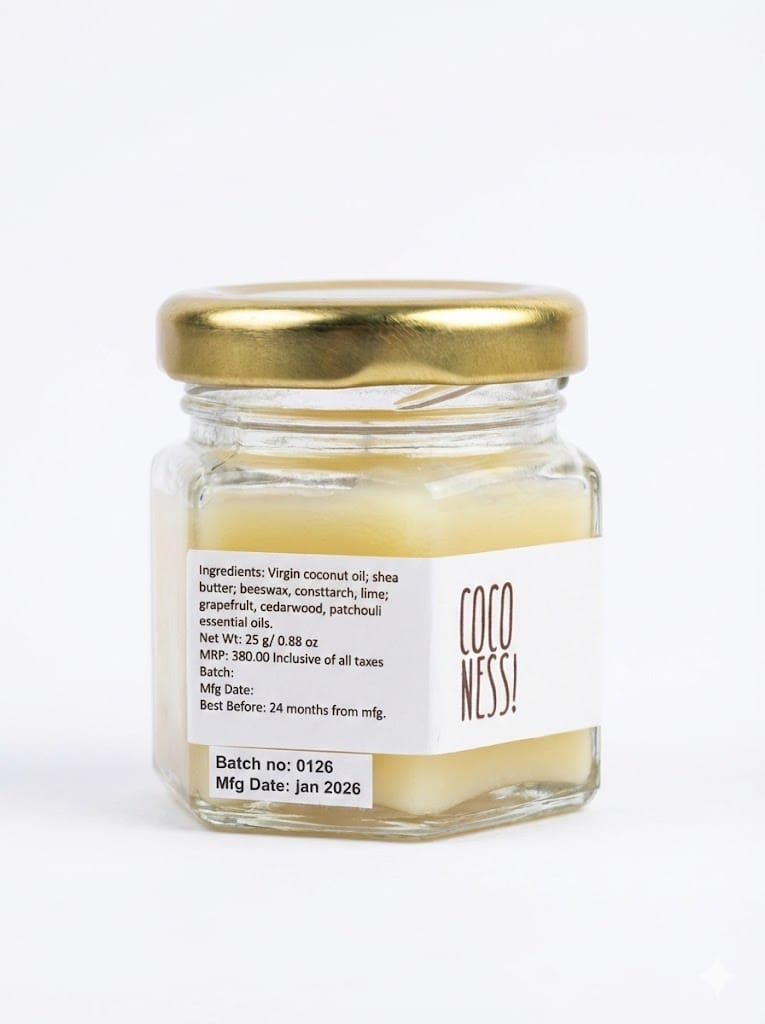 Coconess Natural Deodorant For Unisex, Cedar & Lime, 25G, Gel, fresh view 2