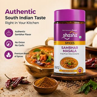 Shasha Sambhar Masala - 100gm view 2