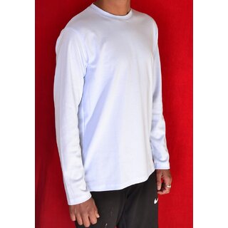 Feather point Full Sleeve T Shirts (Light Blue) (m)