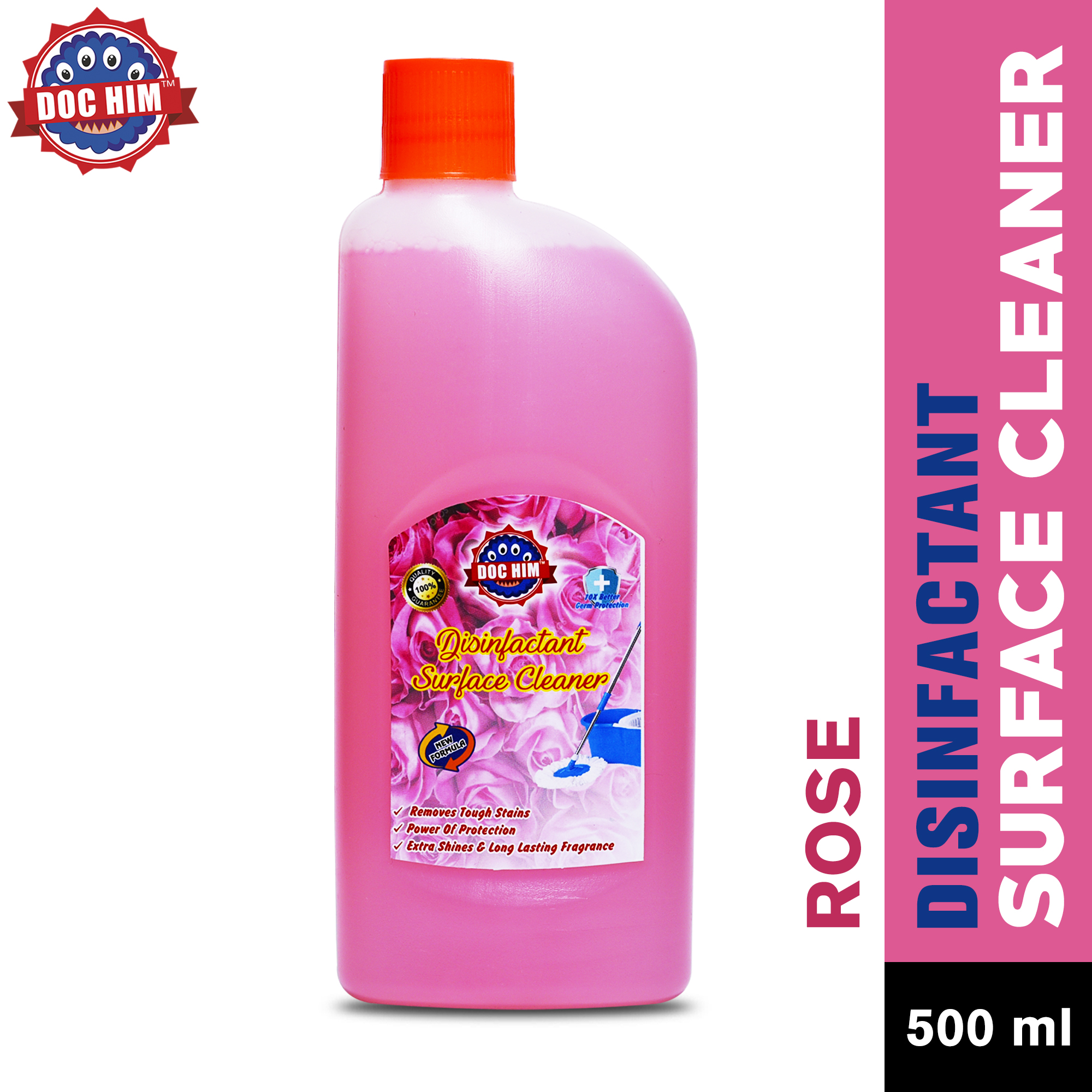 Doc Him Rose Disinfectant Surface Cleaner 500 ML |Pack of 3