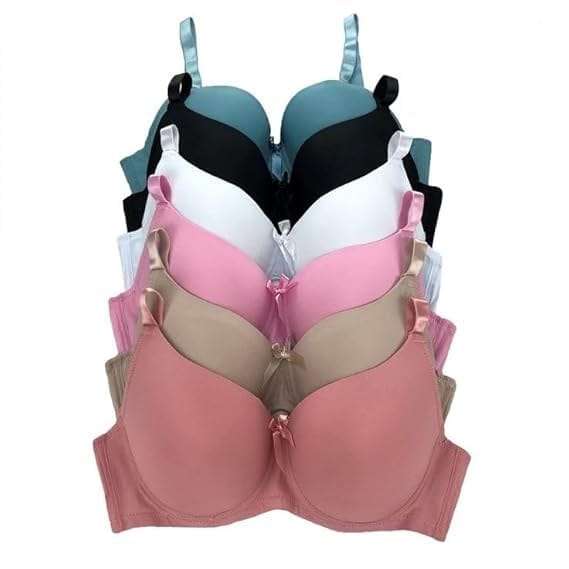 ELVEN Super Smooth Lycra Padded Women Bra | Wireless T-Shirt Bra | Full Coverage Seamless Bra | Random Colour | Pack of 1 view 2