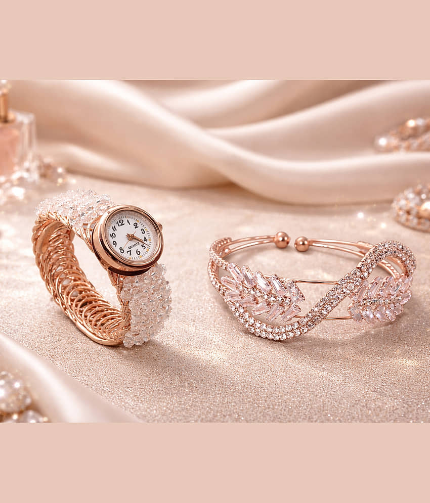 shankhraj mall Rose Gold Bracelet ( Pack of 2 )