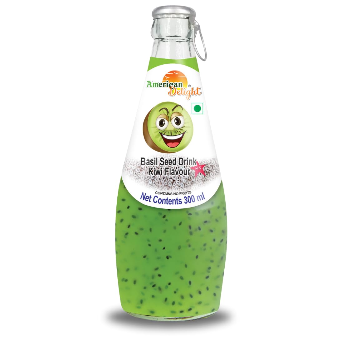 American Delight Basil Drink Kiwi 300Ml