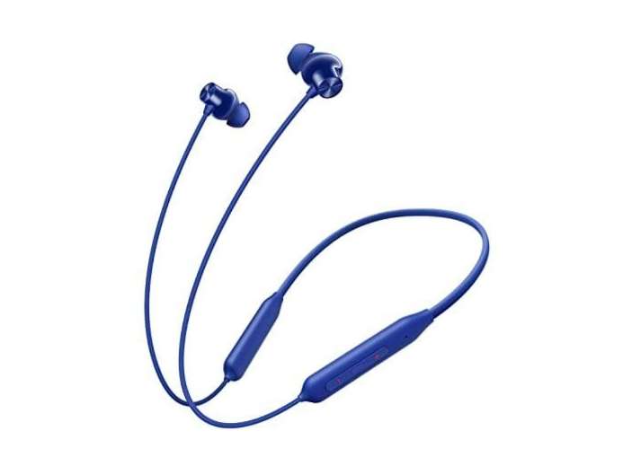 OnePlus Bullets Z2 Bluetooth Wireless in Ear Earphones with Mic, Bombastic Bass - 12.4 Mm Drivers, 10 Mins Charge - 20 Hrs Music, 30 Hrs Battery Life - Blue