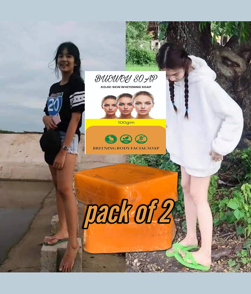 BUEWEY Skin Whitening Vigwa Face Whitening Facial Soap Soap for All Skin Type ( Pack of 2 )