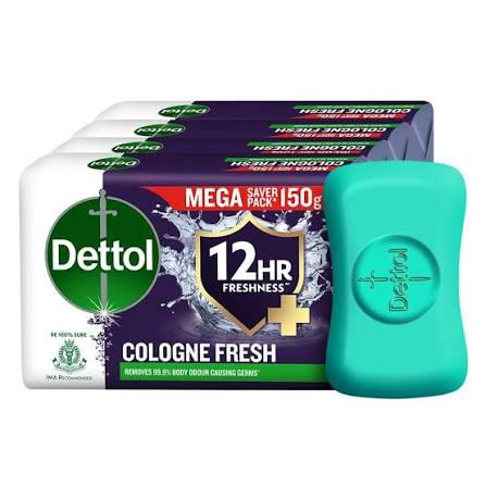 DETTOL COLOGNE FRESH SOAP 600GM