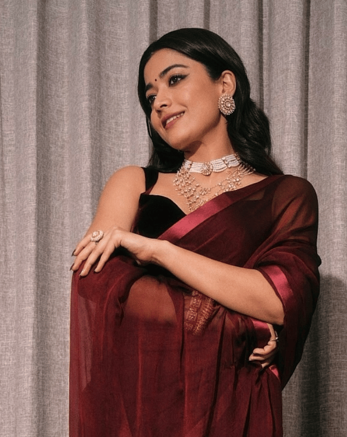 Flute Fashion Plain Bollywood Silk Blend Saree view 2
