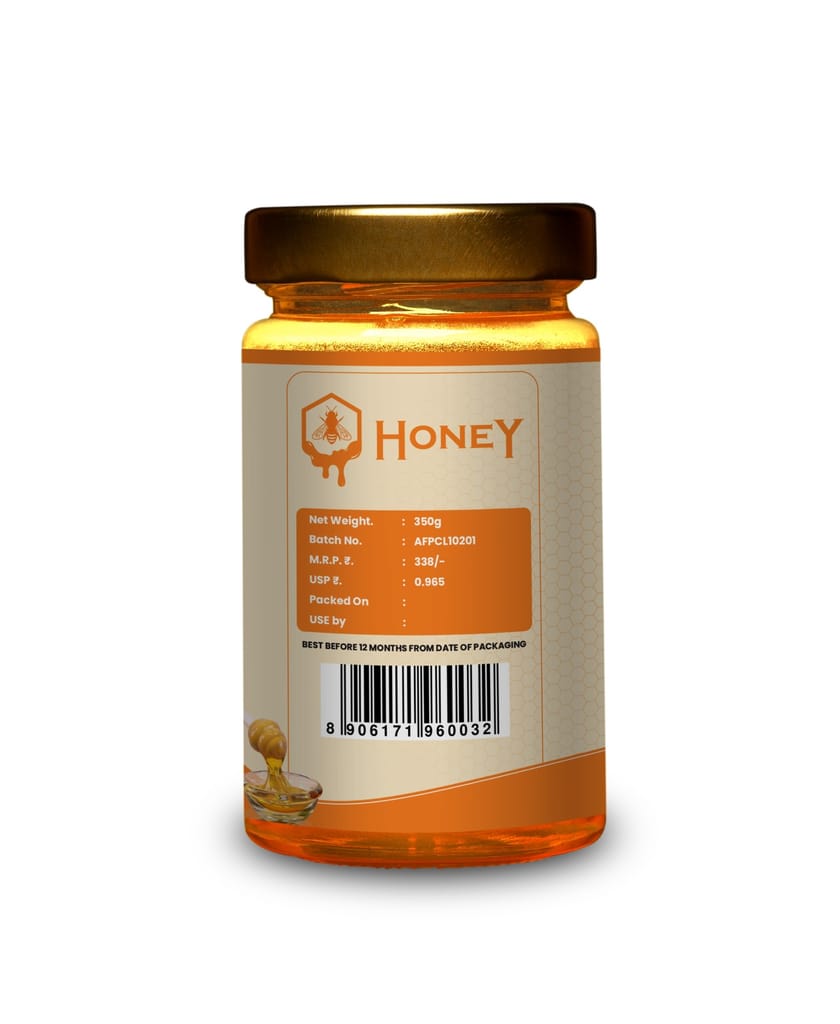 FPO Kisan Naturals Raw Forest Honey - 350g Pure & Natural view 2