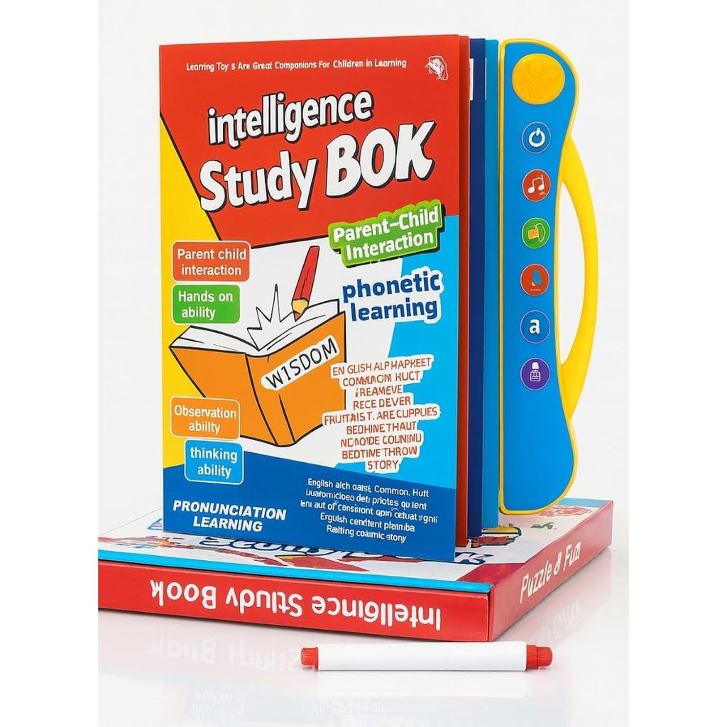Musical Intelligence Learning E-Book for Kids | Alphabet, Numbers, Shapes & Phonics Sound Book | Interactive Talking Book with Music & Touch Features | Educational Learning Toy for Toddlers Ages 2-7 view 2
