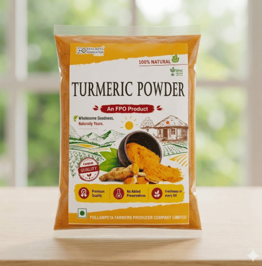 Organic Turmeric Powder (Pasupu)