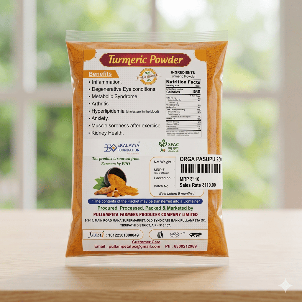 Organic Turmeric Powder (Pasupu) view 2
