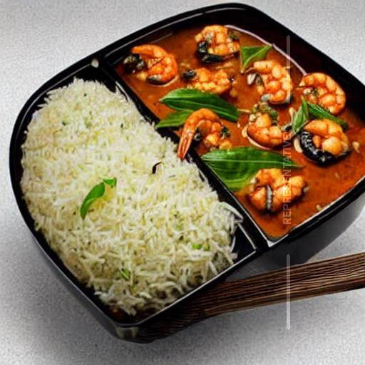Prawn Garlic Basil Rice