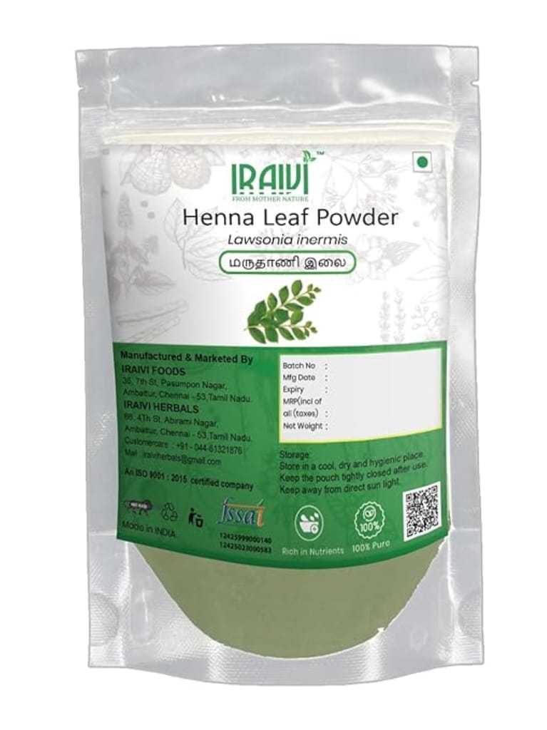 Iraivi Premium Henna Leaf Powder-100 Gram | Pure & Natural