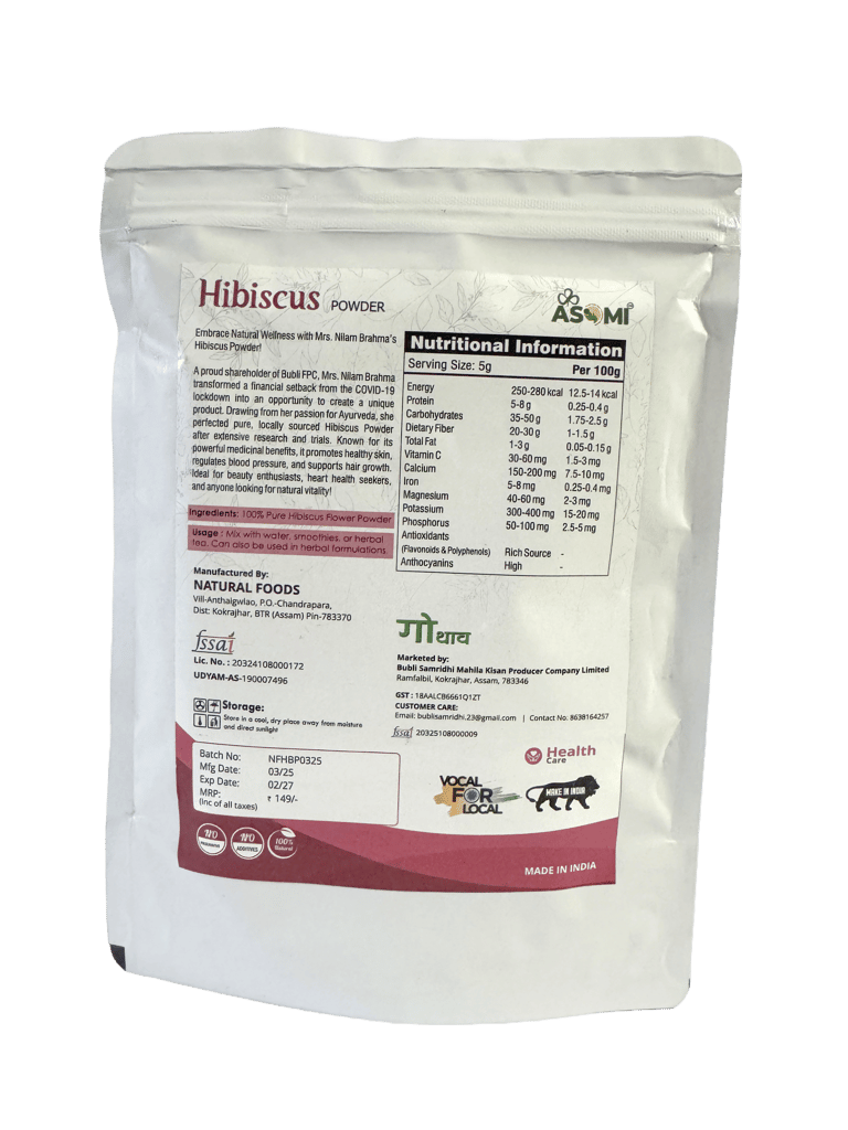 Hibiscus Powder - Handcrafted by Rural Women of Assam view 2
