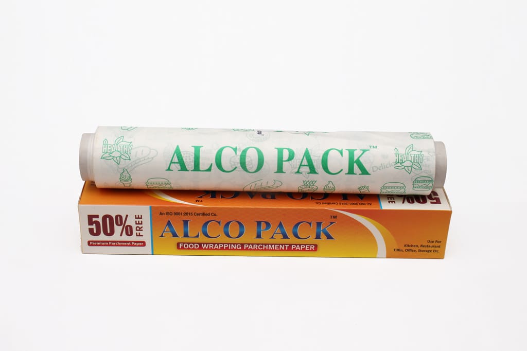 ALCO PACK Food Wrapping Parchment Paper 3 Mtr Baking, Roti | Microwave and Oven Safe | Non Stick | Grease Proof | Reheat Retain Moisture view 2