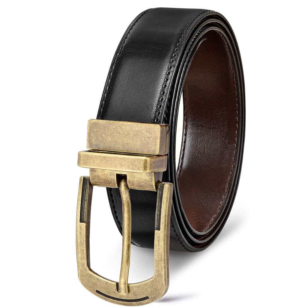 Black & Brown Reversible PU Leather Belt For Men New BT01-BKL03 view 2