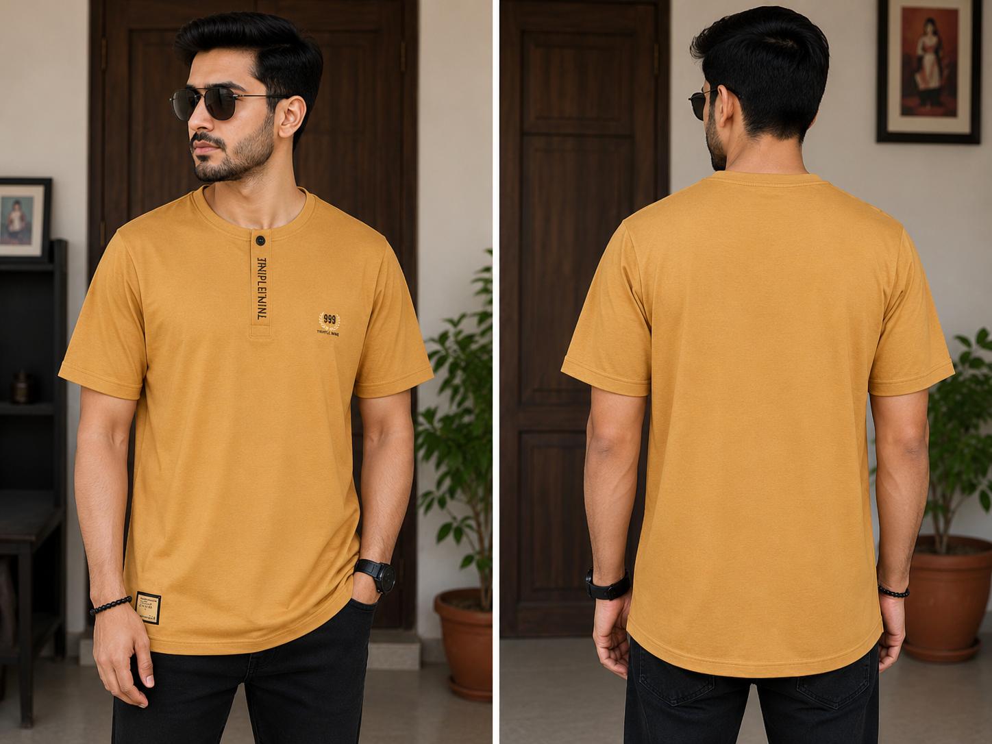 Mens Fancy T-Shirt-Half Sleeve-40