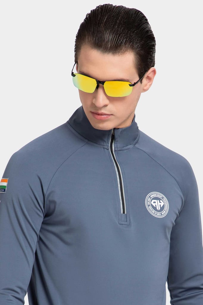 High Neck Grey Polo Jacket Patriot Collection (All Weather) view 2