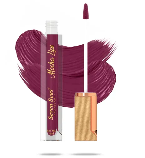 Mocha Lips Matte Liquid Lipstick | Non-Transfer & 12-Hour Stay || color - SS-LL-132-227