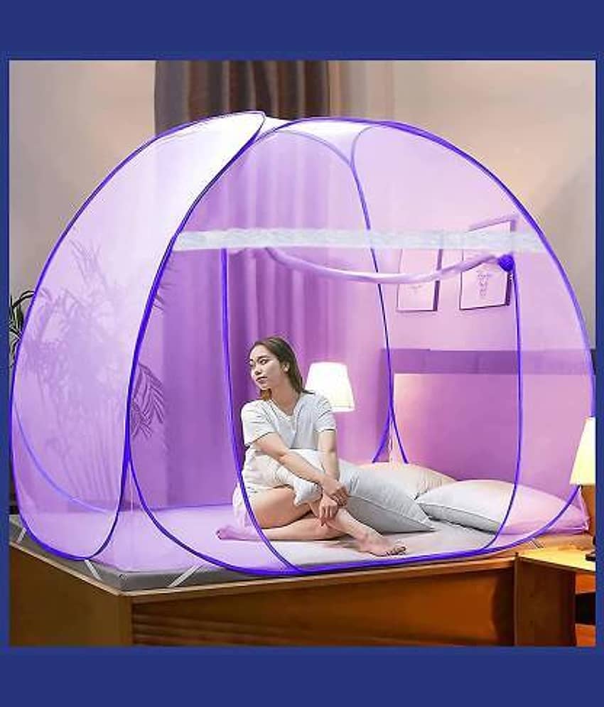 JDX - Multi Polycotton Foldable Mosquito Net, Machardani ( Pack of 1 )