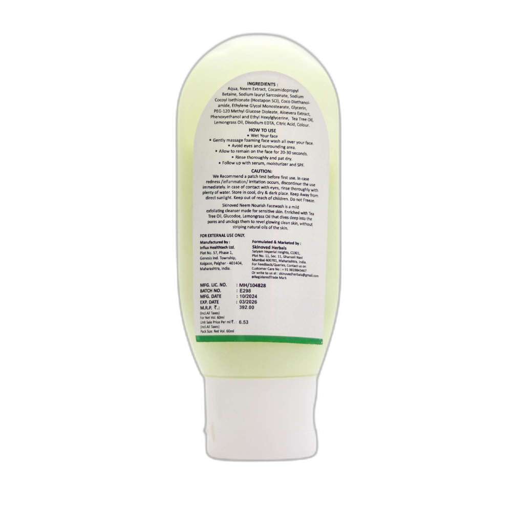Skinoved Herbals Neem Nourish Face Wash 60 Ml view 2