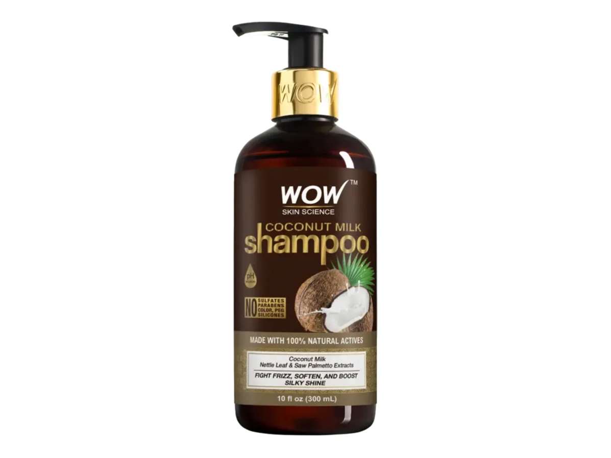 WOW Skin Science Coconut Milk Shampoo (New) - No Parabens, Sulphate, Silicones, Color & Salt - DHT BLOCKERS - 300mL