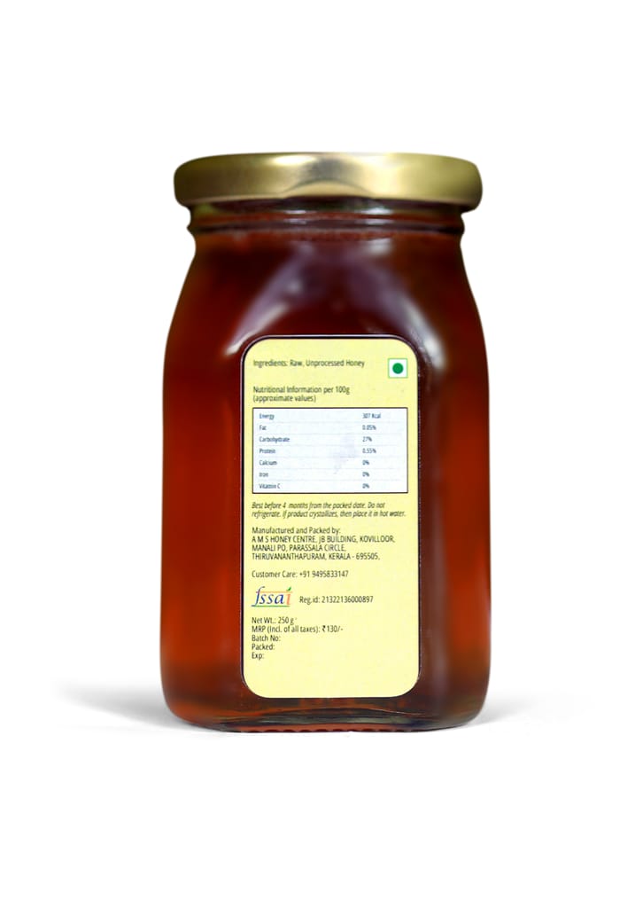 Raw Honey, Pure Honey, Unprocessed Honey(Glass jar)-250gm view 2
