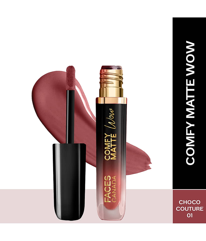 FACES CANADA Comfy Matte Wow Liquid Lipstick - Fuschia Fun 06, 3.8ml , Long Lasting