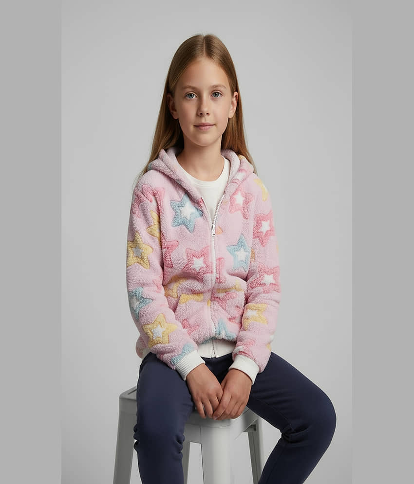 NEWSIFA Girls Faux Viscose Sweaters ( Pack of 1 , Pink )