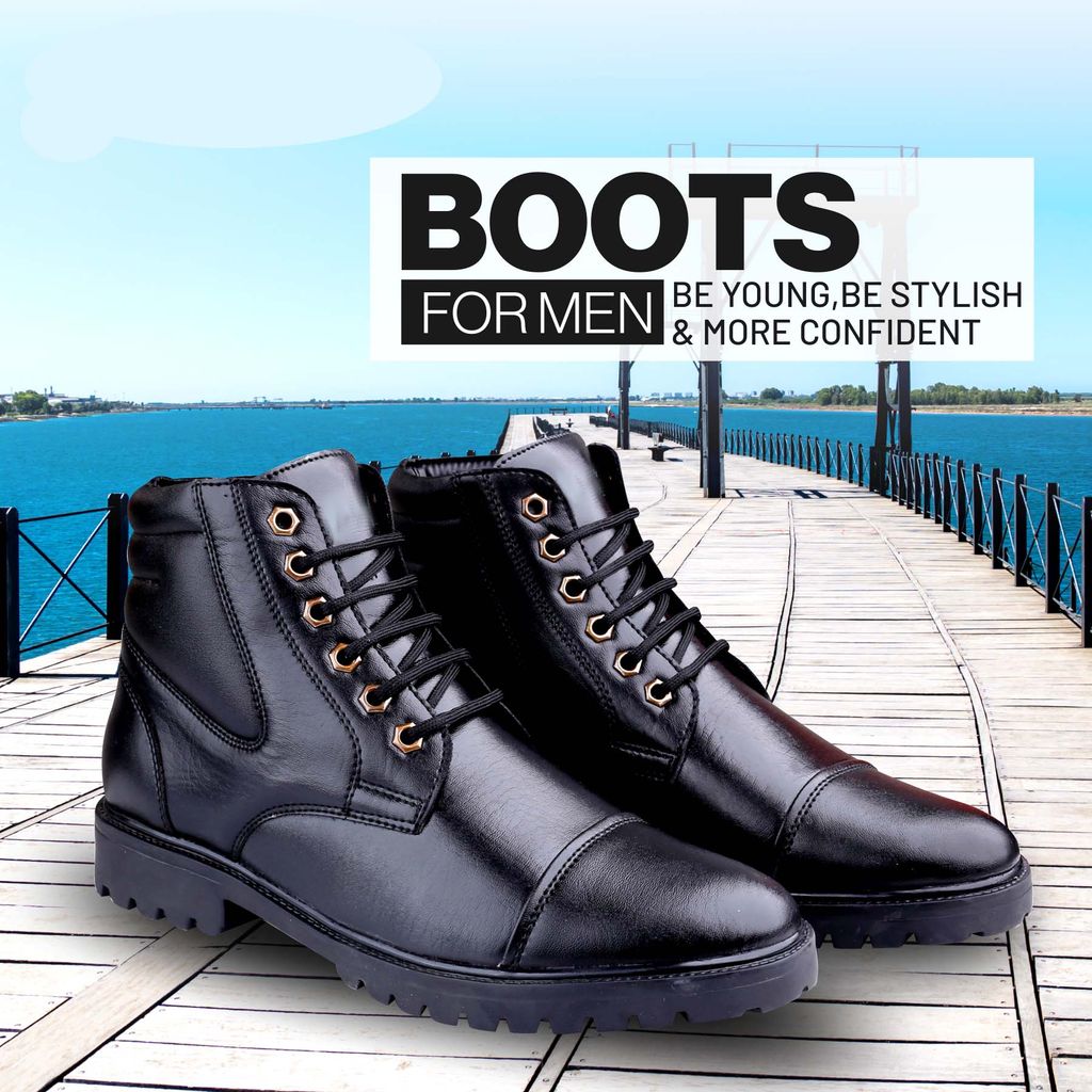 New Stylish Men's Trendiest High-End Fashion Boots view 2