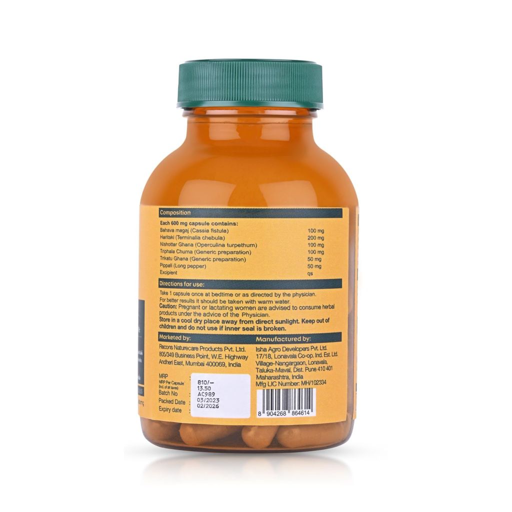 Arka Botanicals Arka Detox 60 Veg Capsules | Natural Body Cleanse & Digestion Support | Ayurvedic Formula with Nishottar Ghana & Haritaki | Plant-Based Detox for Wellness & Gut Health view 2