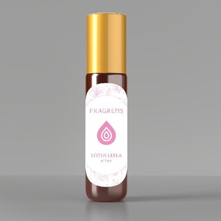 Fragrens Lotus Leela Attar Long Lasting Lotus Floral Perfume Oil Attar for Men Women Exotic Indian Fragrance(10ml)
