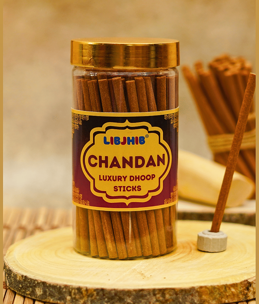 Libjhib Incense Dhoop Sticks Chandan 120 gm ( Pack of 2 ) view 2