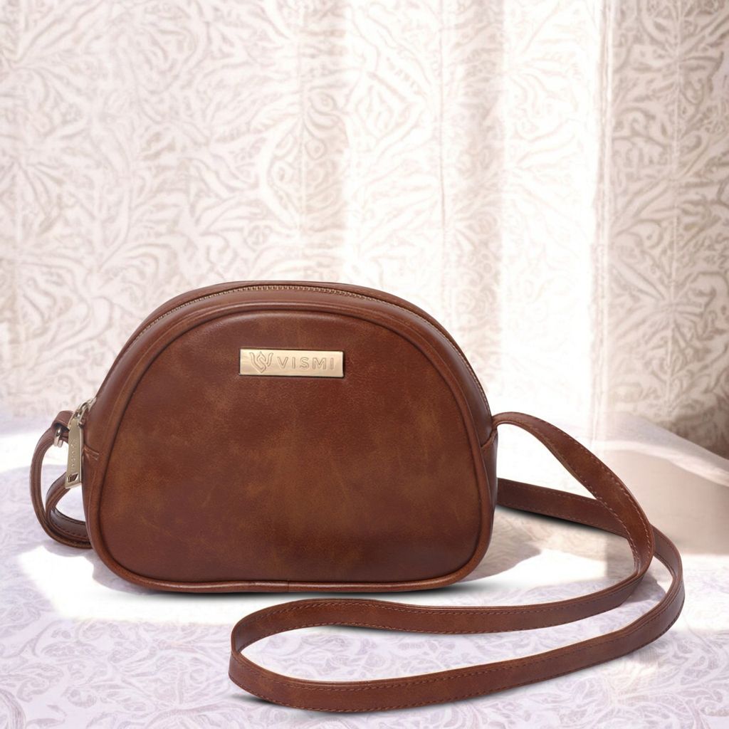VISMIINTREND Stylish Crossbody Sling Bag with Adjustable Strap | Pu Leather Travel Bag | for Women, Girls | Birthday | Anniversary | Diwali Gift view 2
