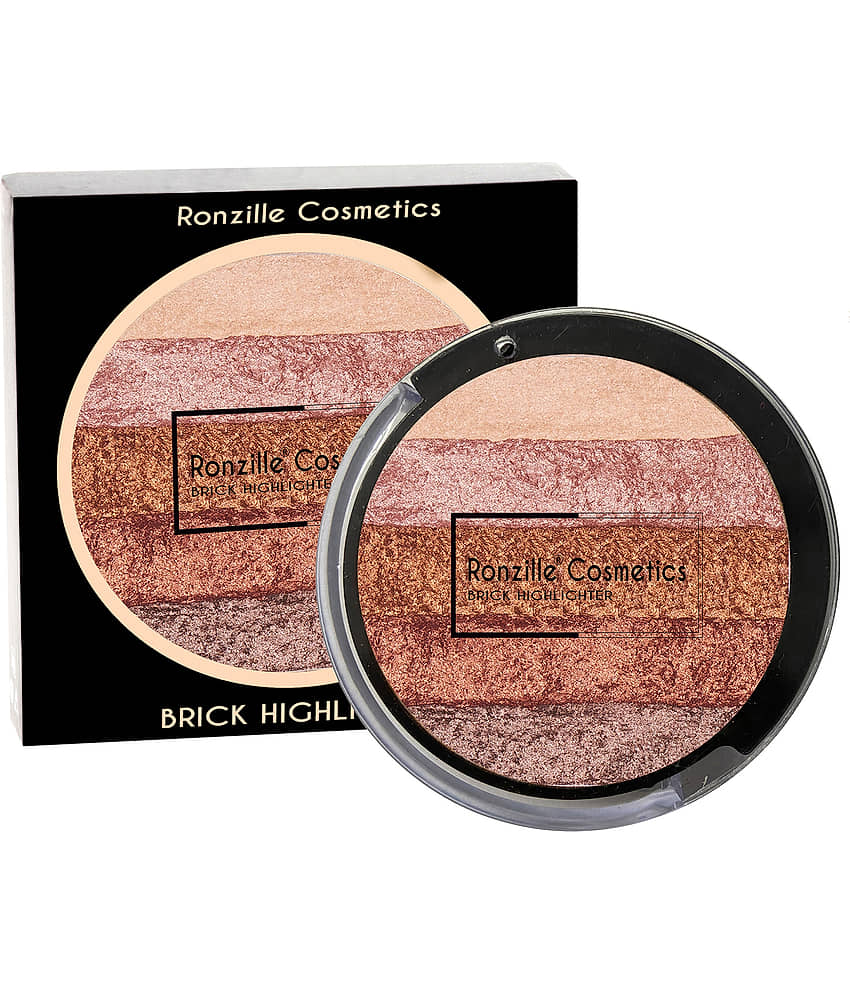 Ronzille Baked Blusher Shimmerr brickk highlighter -02
