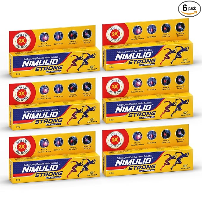 NIMULID Pain Relief GEL 30 GM x Pack of 6