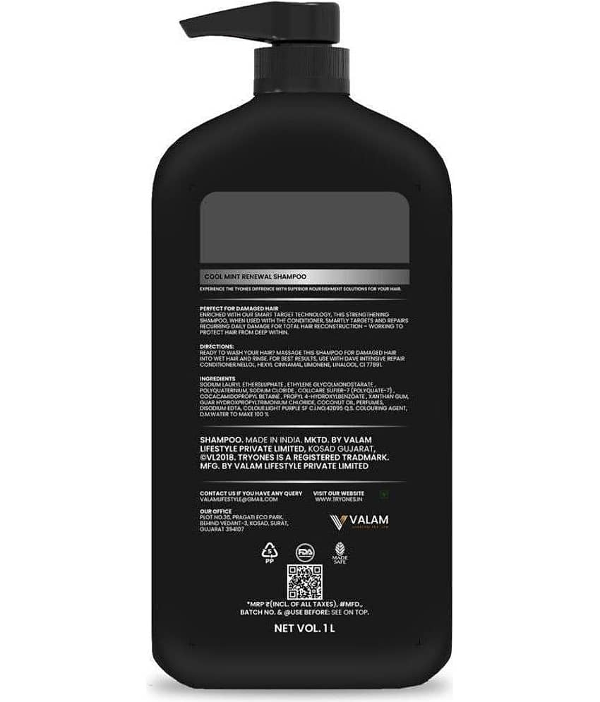 TRYONES Curl Enhancing Shampoo 1000ml ( Pack of 1 ) view 2