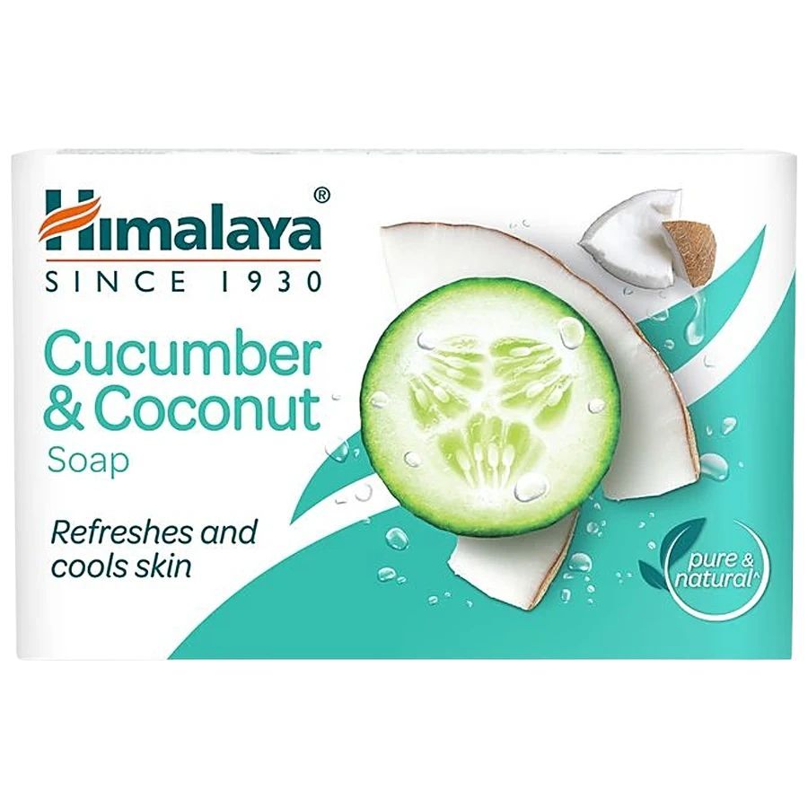 Himalaya Cucumber & Coconut Soap, Refreshes & Rejuvenates Skin, 75 G