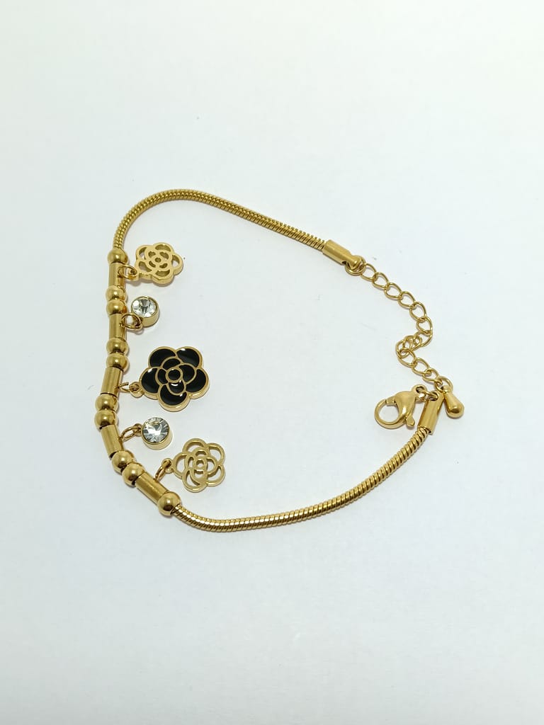 Dimplora Noir Bloom Charm Bracelet