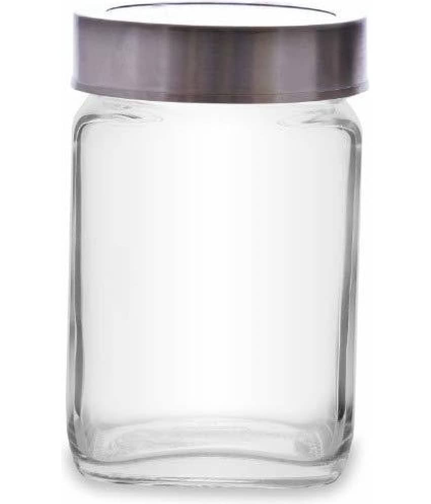 CROCO JAR - Transparent Glass Food Container ( Pack of 1 ) view 2